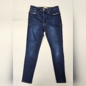 Frame  Jeans Le High Skinny Ankle Blue Denim Jeans Size 2